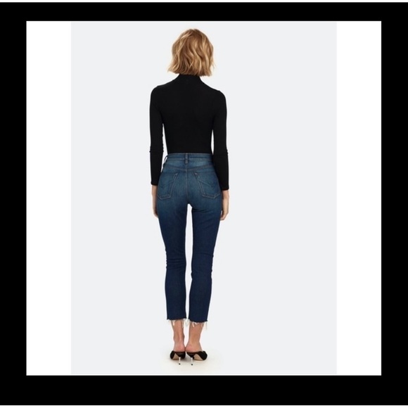 Hudson Holly High Rise Crop Straight Jeans 24 - Picture 4 of 11